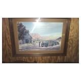 Chad beaubien southwest barn scene print