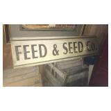 Modern feed & seed sign