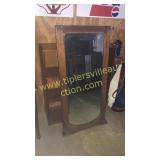 Antique walnut mirror