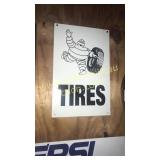 Modern tires sign