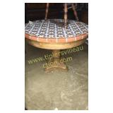 Rustic Spanish style kitchen table with tile &