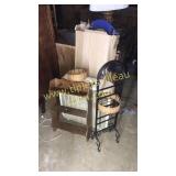 Group with fan shelf stand and decor sled