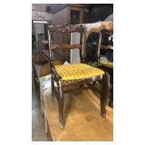 Rose carved mahogany chair