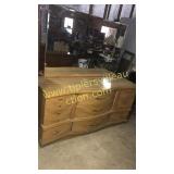 Mid century retro dresser and mirror