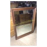 Oak mirror