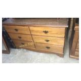 Maple dresser and mirror