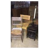 Floor lamp and two chairs