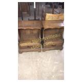 Pair of oak nightstands