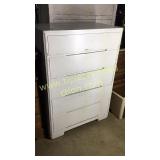 White painted chest of drawers