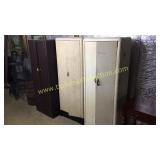 3 Vintage Art Deco metal cabinets