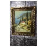 Paddle knife painting