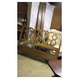 French provincial headboard/footboard and rails