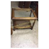 Glass top end table