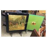 2 free standing folding card tables