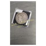 1887 Morgan silver dollar