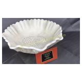 Heavy imperial glass grape pattern bowl custard?