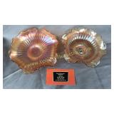 2 small carnival dishes