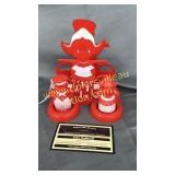 Vintage celluloid dutch kids salt and pepper and