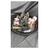 Vintage poodle statues 2 are missing tails