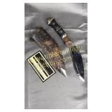 India knife in scabbard