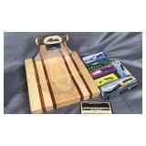 Cutting board and knives