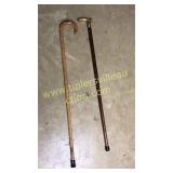 2 walking sticks