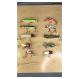 10 mostly vintage fishing lures