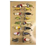 17 vintage Jitterbug fishing lures