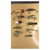 10 vintage fishing lures