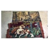 Bear and dog tapestries