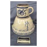 Stoneware pottery bowl and mug