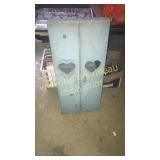 Blue country style hanging ironing board