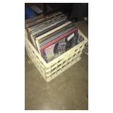 Crate of approximately 60 records