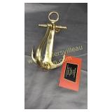Brass anchor door knocker