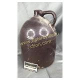Large brown stoneware jug