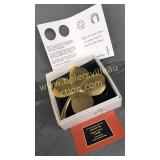 Vintage 24ct played four leaf clover wall hanger