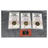 Solid bronze shuttle crew emblem collector coins