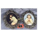 Pair of praying children prints