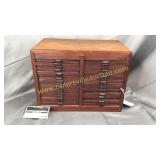 Vintage coin collector box