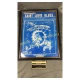 Vintage Louis Armstrong sheet music framed