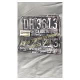 1960, 1966 South Carolina car tags