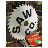 Large Saw Co. saw blade sign