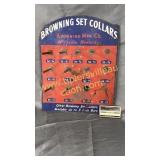 Vintage Browning set collars display