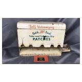 Vintage quick seal tire patch metal dispenser