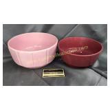 2 pottery bowls