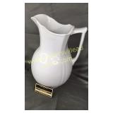 Large meakin ironstone pitcher has chips