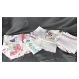 Vintage dish towels rags and linens