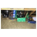 Boxes of Glassware silver plated cookware