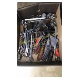 Box of wrenches and misc