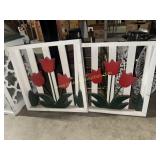Wood tulip decor